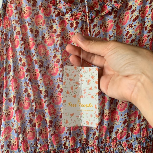 Free People I'm Your Favorite Mini Dress in Blue - Picture 13 of 15